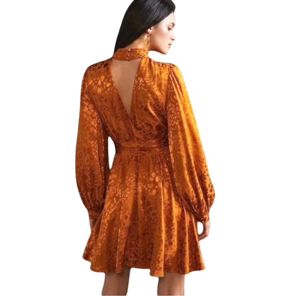 Anthropologie | Women’s Jacquard Mini Dress Long Sleeve Fall Fashion Size XS NWT - Picture 2 of 14